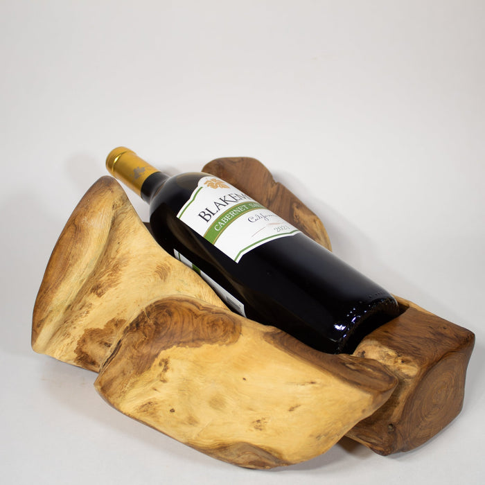Teak Wood Wine Bottle Holder - Solange & Frances