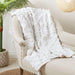 Tufted Throw Blanket, White - Solange & Frances