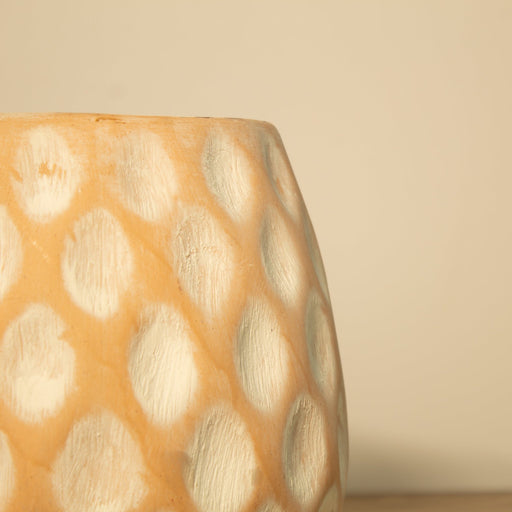 White - washed Clay Terracotta Pot - Solange & Frances