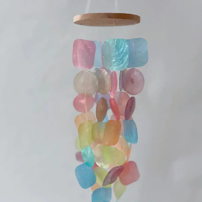 Wind Chimes for Outside - Capiz Shell - Rainbow - Solange & Frances
