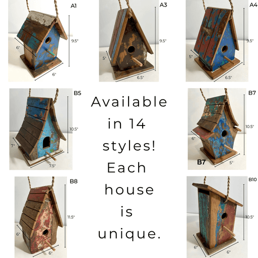 Wooden Bird House - Solange & Frances