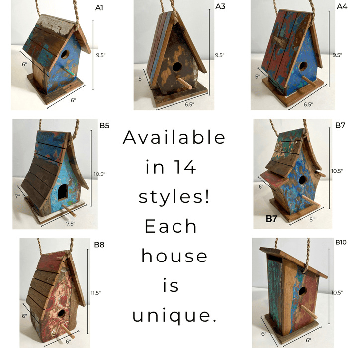 Wooden Bird House - Solange & Frances
