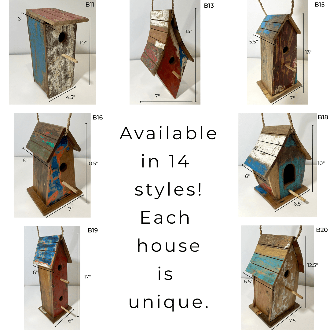 Wooden Bird House - Solange & Frances
