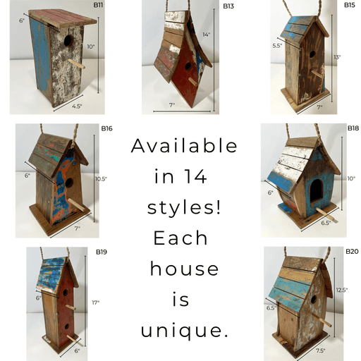 Wooden Bird House - Solange & Frances