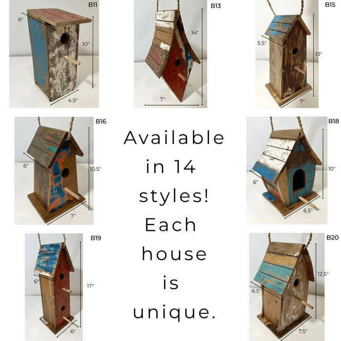 Wooden Bird House - Solange & Frances