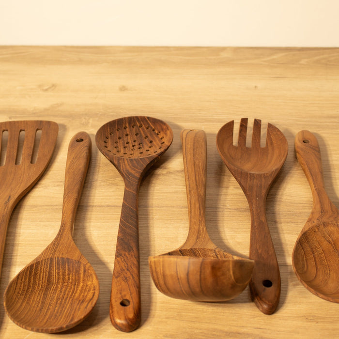Wooden Kitchen Utensils, Teak - Solange & Frances