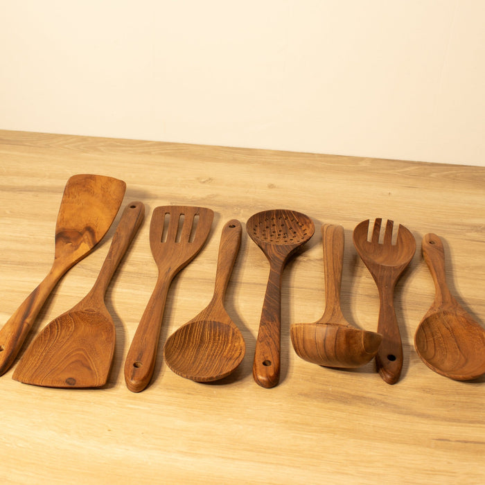 Wooden Kitchen Utensils, Teak - Solange & Frances