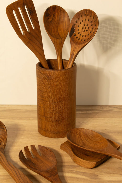 Wooden Kitchen Utensils, Teak - Solange & Frances