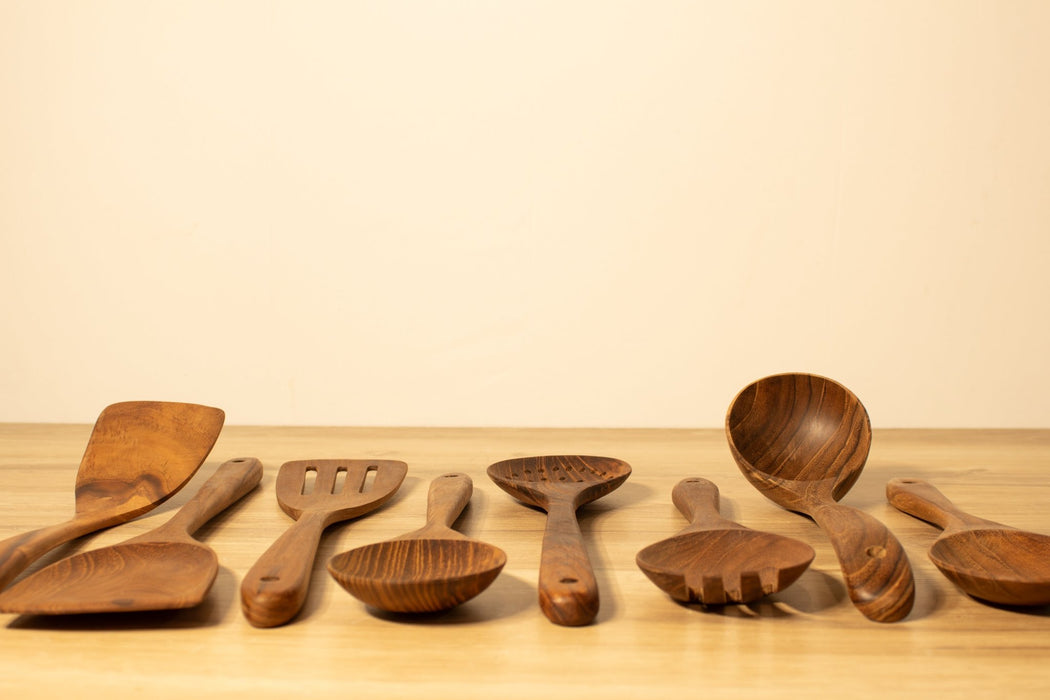 Wooden Kitchen Utensils, Teak - Solange & Frances