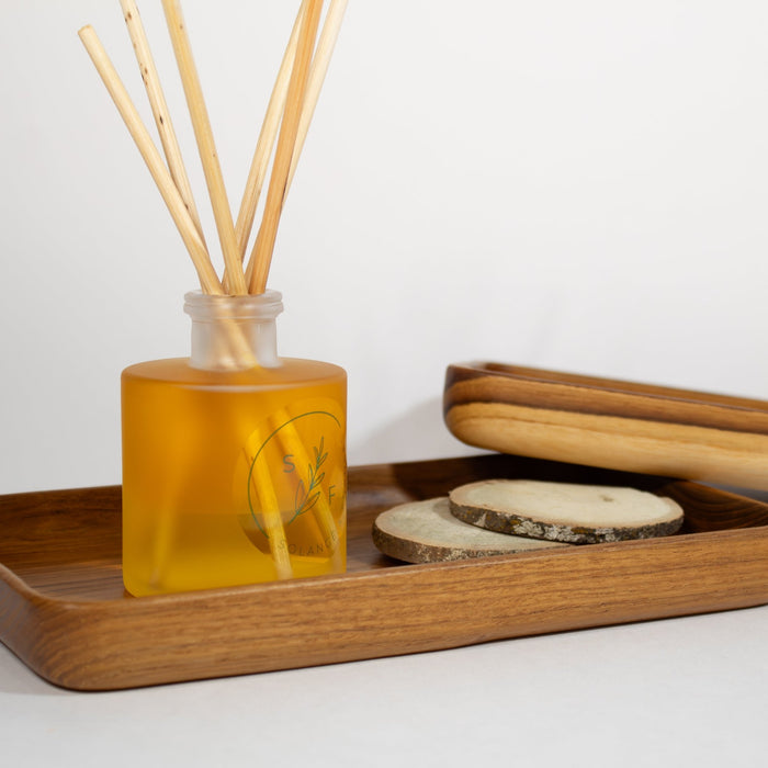 Wooden Teak Tray - Rectangular - Solange & Frances