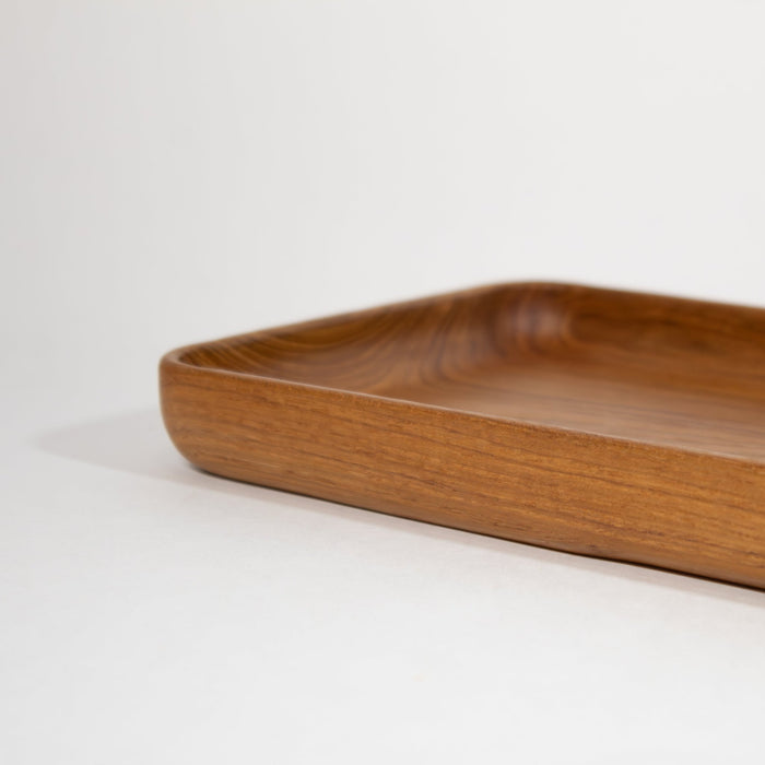 Wooden Teak Tray - Rectangular - Solange & Frances