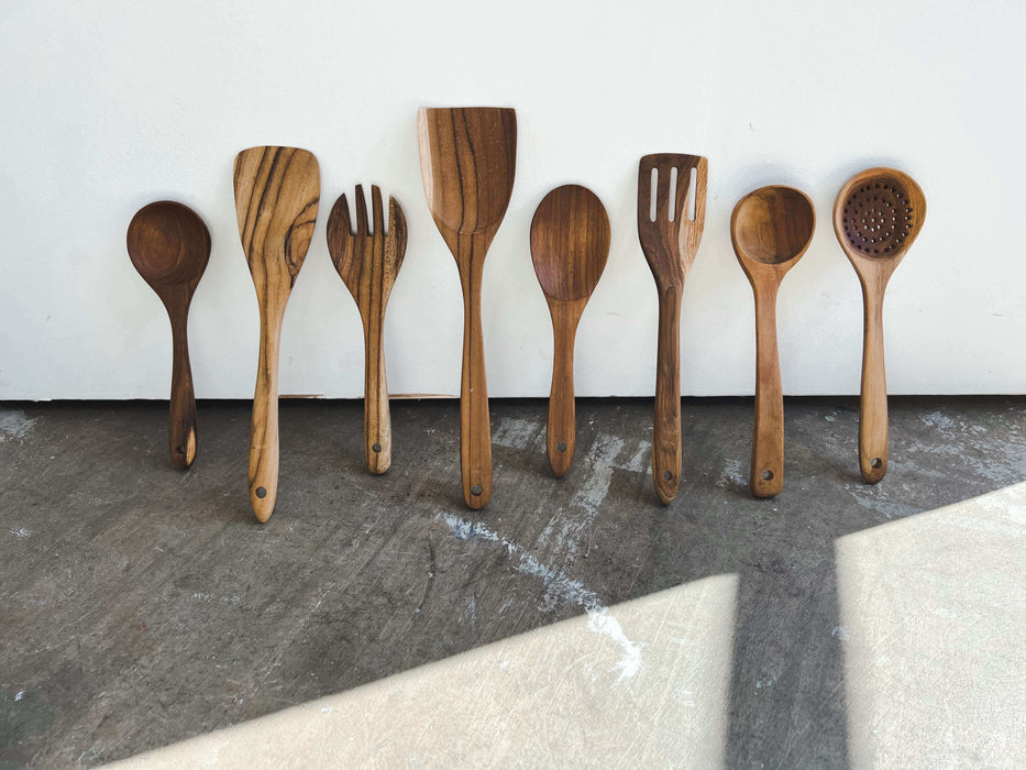 Teakwood Kitchen Utensils - Set of 8 — Solange & Frances