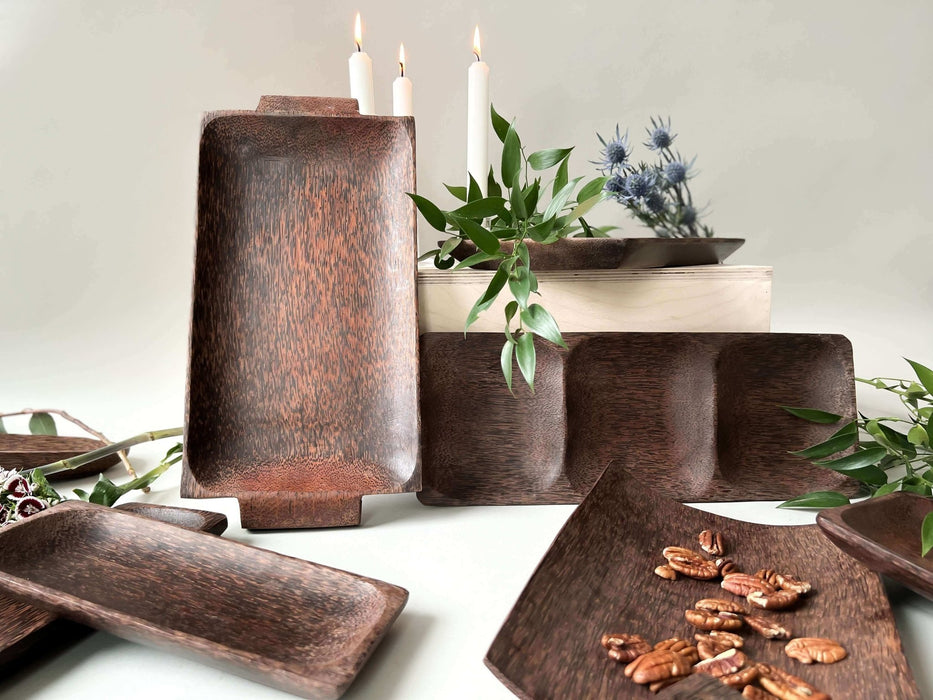 Wood Divided Serving Tray - Solange & Frances