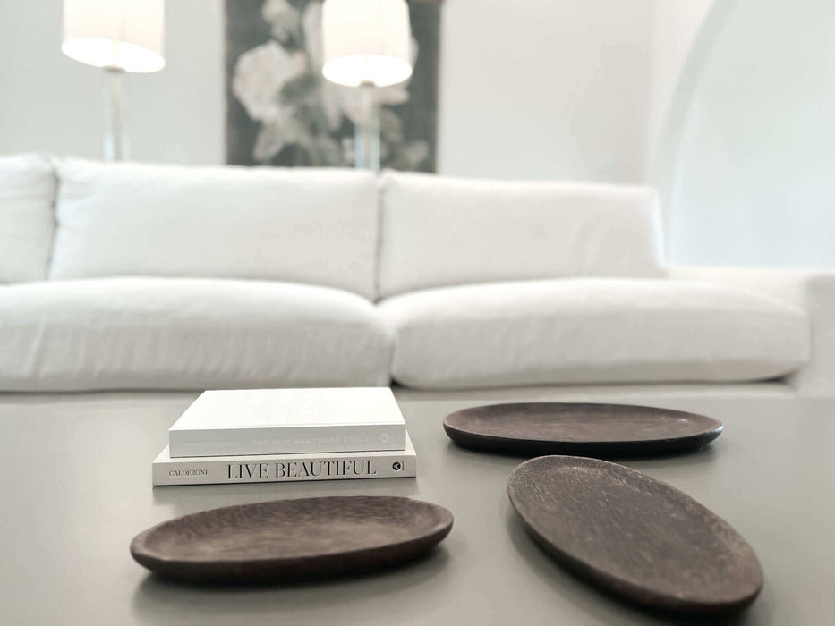 Wood Oval Tray Trio - Solange & Frances